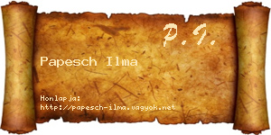 Papesch Ilma névjegykártya